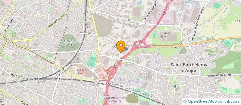 localisation de l'entreprise ARG COMMISSARIAT à SAINT-BARTHELEMY-D'ANJOU