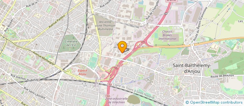 localisation de l'entreprise ARG CONSEIL - ERIC DESBUQUOIS - DAVID BIOTTEAU à SAINT-BARTHELEMY-D'ANJOU