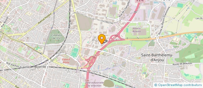 localisation de l'entreprise ARG IMMO  SAINT-BARTHELEMY-D'ANJOU