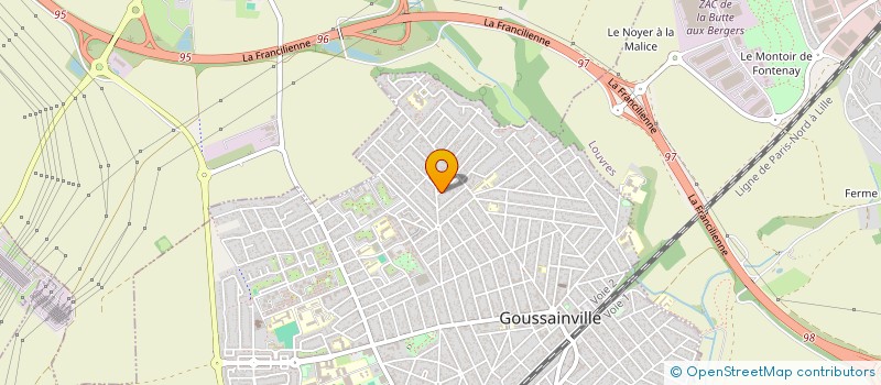 localisation de l'entreprise ARG MULTISERVICES  GOUSSAINVILLE