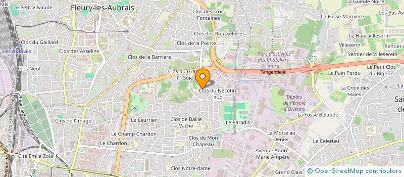 localisation de l'entreprise ARG TECH à ORLEANS