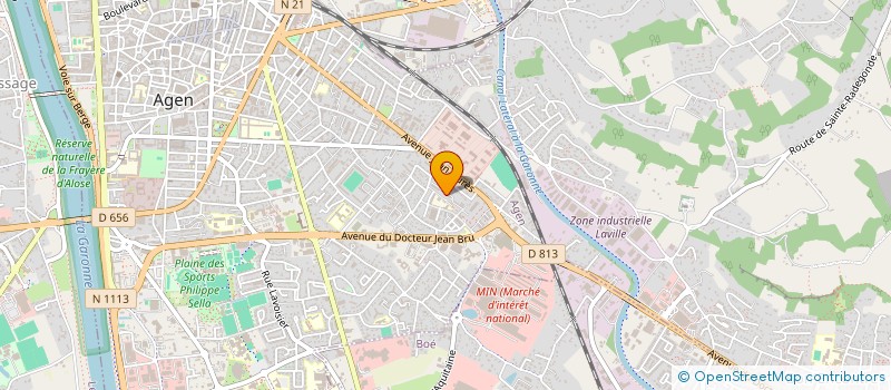 localisation de l'entreprise ARGAA 47 (ASSOCIATION DES RESSORTISSANTS GUINEENS ET AMIS AGENAIS 47) à AGEN