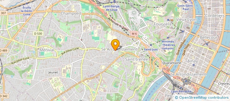 localisation de l'entreprise ARGAE  LYON 5EME