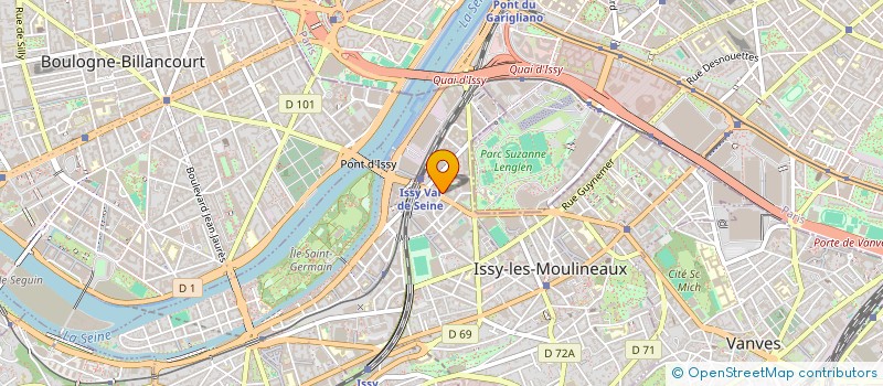 localisation de l'entreprise ARGAIN CONSULTING INNOVATION à ISSY-LES-MOULINEAUX