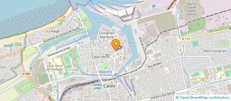 localisation de l'entreprise ARGAIX  CALAIS