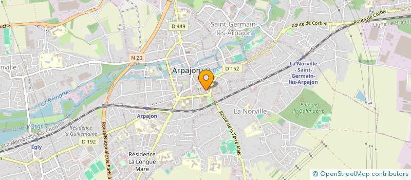 localisation de l'entreprise ARGALA à ARPAJON
