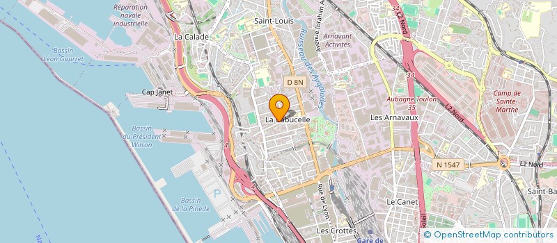 localisation de l'entreprise ARGANA à MARSEILLE