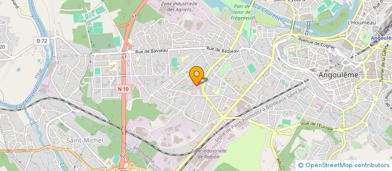 localisation de l'entreprise ARGANA à ANGOULEME