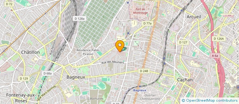 localisation de l'entreprise ARGANA HUMANITAIRE à BAGNEUX