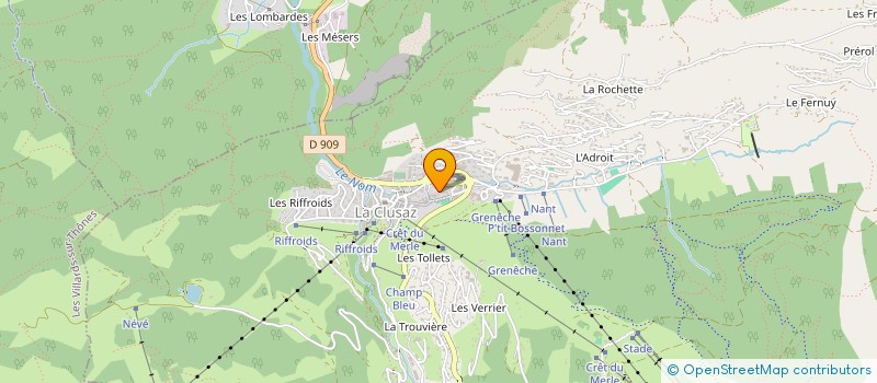 localisation de l'entreprise ARGANAT à LA CLUSAZ