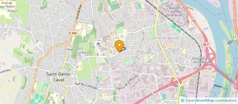 localisation de l'entreprise ARGANE  OULLINS-PIERRE-BENITE