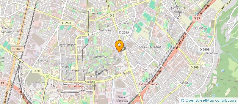 localisation de l'entreprise ARGANIA SECURITE PRIVEE à GRENOBLE