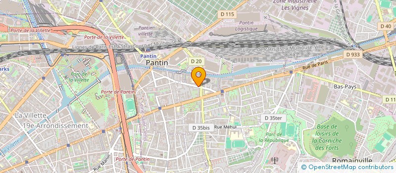 localisation de l'entreprise ARGANO TEATRO  PANTIN