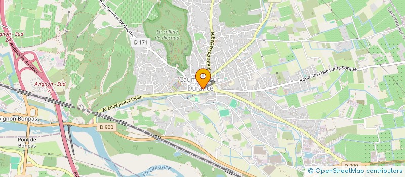 localisation de l'entreprise ARGANTALIS à CAUMONT-SUR-DURANCE