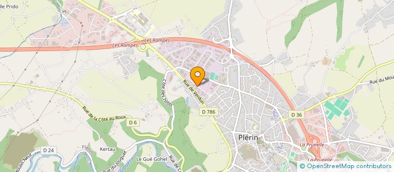 localisation de l'entreprise ARGANTEL CLUB PLERINAIS à PLERIN