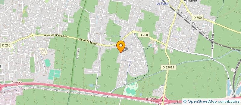 localisation de l'entreprise ARGEA  LE TEICH