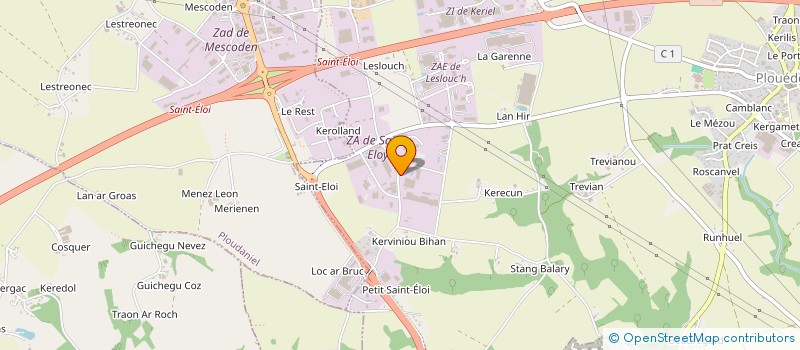 localisation de l'entreprise ARGEL OUEST à PLOUEDERN