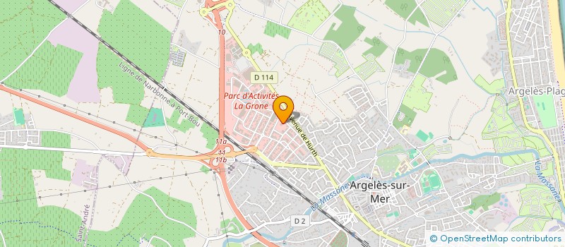 localisation de l'entreprise ARGELES G R (GYMNASTIQUE RYTHMIQUE)  ARGELES-SUR-MER