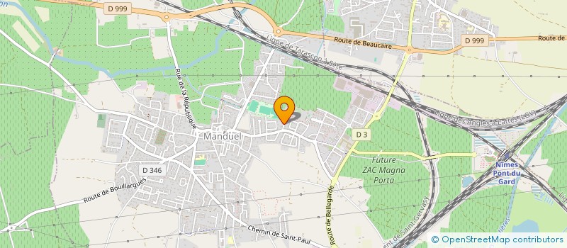 localisation de l'entreprise ARGELES RN 30  MANDUEL