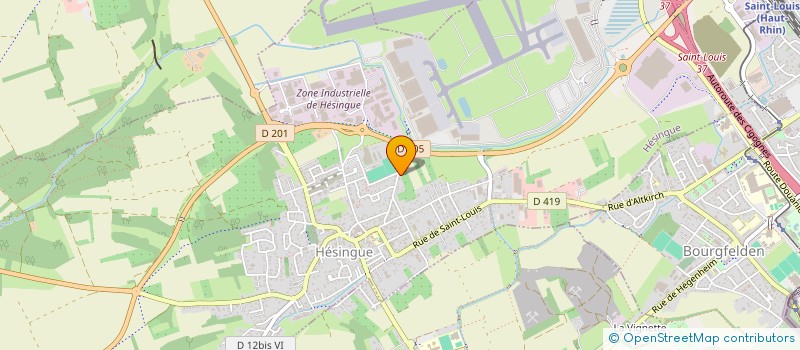 localisation de l'entreprise ARGELES RN 33  HESINGUE