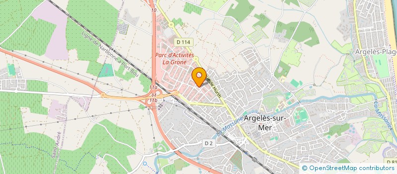 localisation de l'entreprise ARGELES TENNIS DE TABLE  ARGELES-SUR-MER