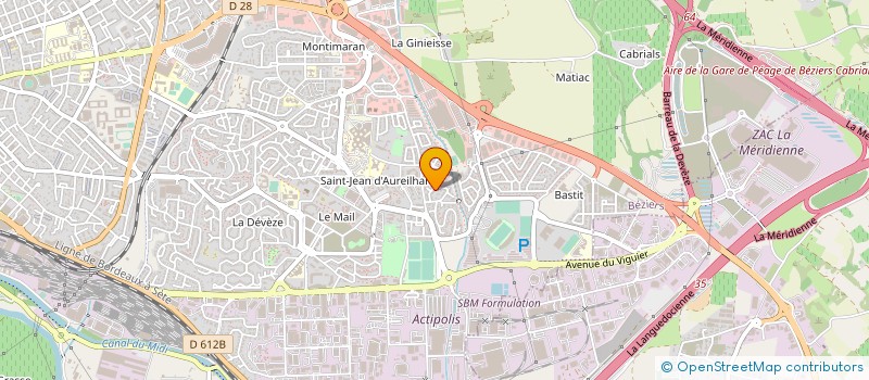 localisation de l'entreprise ARGELLIES GENIE ELECTRIQUE CLIMATIQUE à BEZIERS