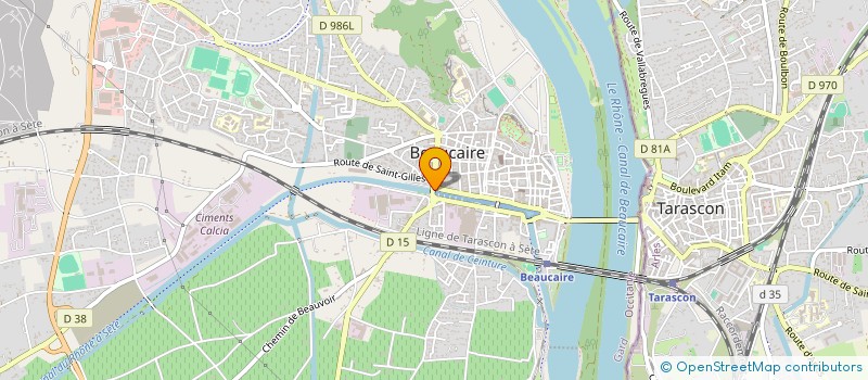 localisation de l'entreprise ARGENCE FLEURS à BEAUCAIRE