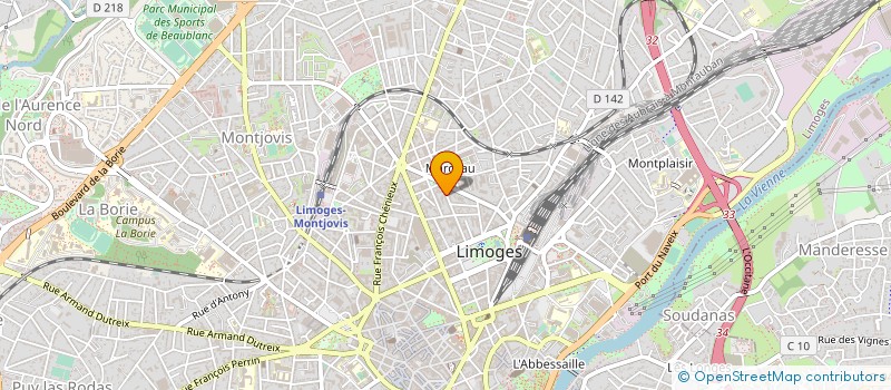 localisation de l'entreprise ARGENCY à LIMOGES