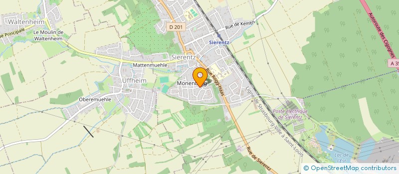 localisation de l'entreprise ARGENTA  MULHOUSE