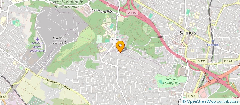 localisation de l'entreprise ARGENTEUIL RACING KART - AR. KART à ARGENTEUIL