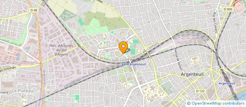 localisation de l'entreprise ARGENTEUIL RENOUVELLEMEMNT URBAIN à ARGENTEUIL