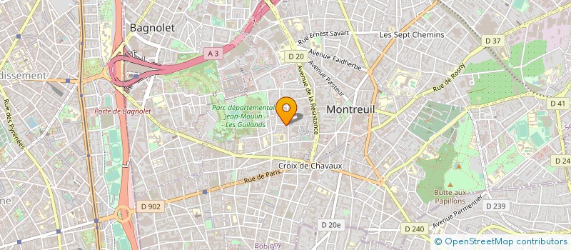 localisation de l'entreprise ARGENTIC MUSIC à MONTREUIL