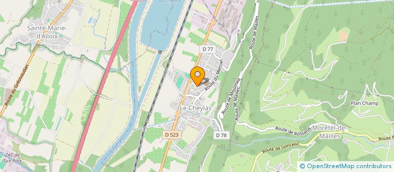 localisation de l'entreprise ARGENTIER  LE CHEYLAS