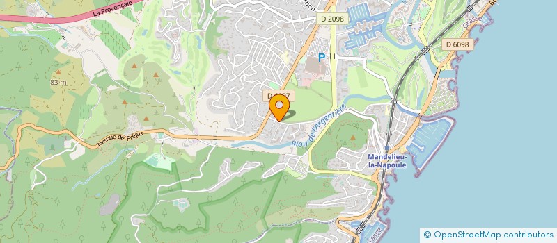 localisation de l'entreprise ARGENTIERE CTIM à MANDELIEU-LA-NAPOULE