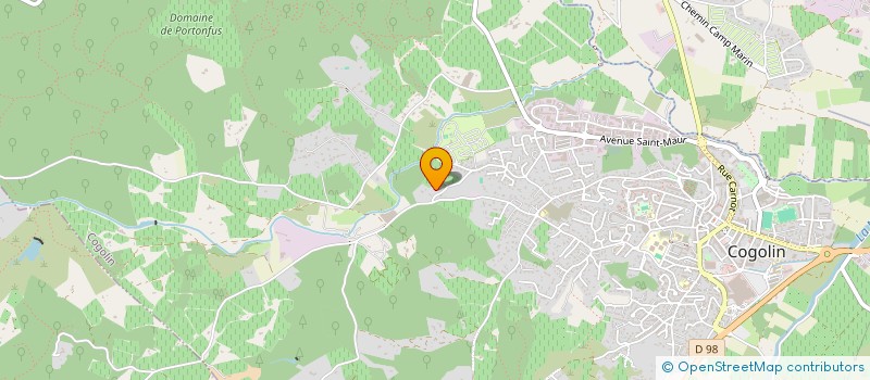 localisation de l'entreprise ARGENTIERE SCI à COGOLIN
