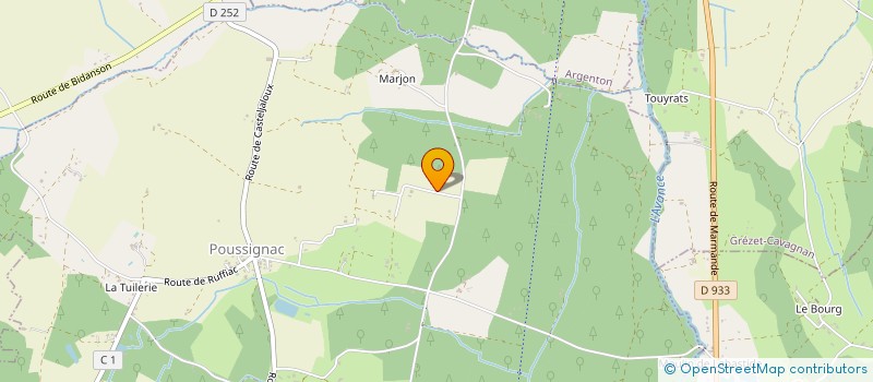 localisation de l'entreprise ARGENTON  POUSSIGNAC