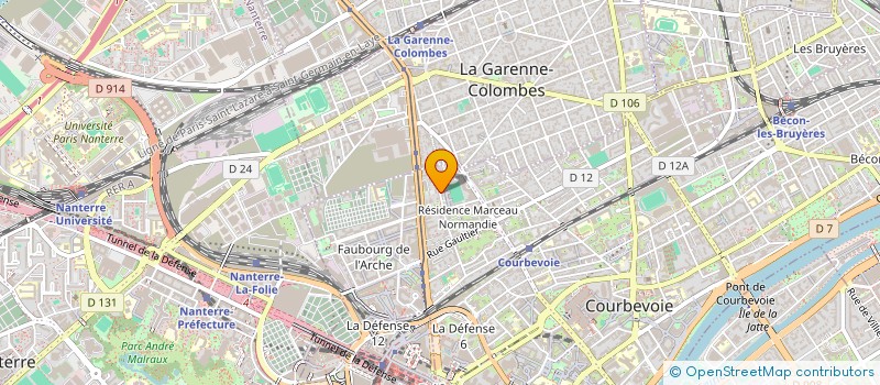 localisation de l'entreprise ARGEST à COURBEVOIE