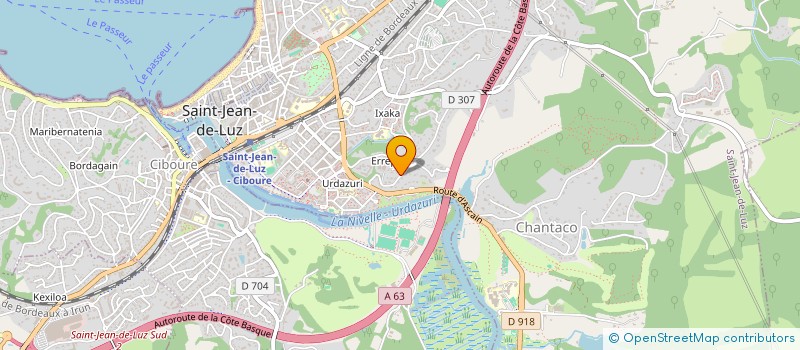 localisation de l'entreprise ARGI ELEC à SAINT-JEAN-DE-LUZ