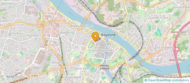 localisation de l'entreprise ARGI MESSAGE'R à BAYONNE