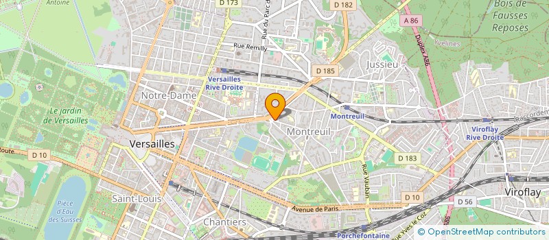 localisation de l'entreprise ARGIA à VERSAILLES