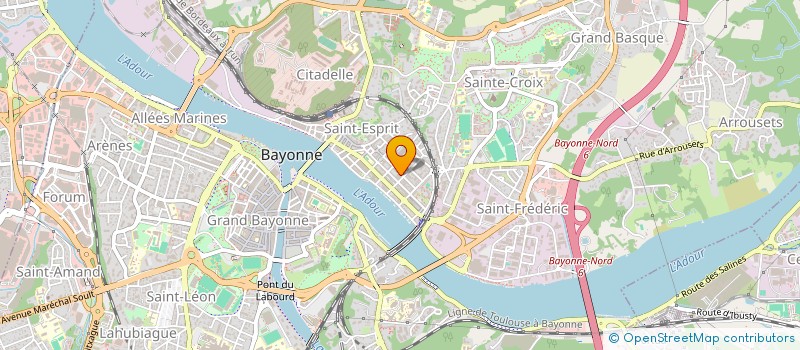 localisation de l'entreprise ARGIA FINANCE à BAYONNE