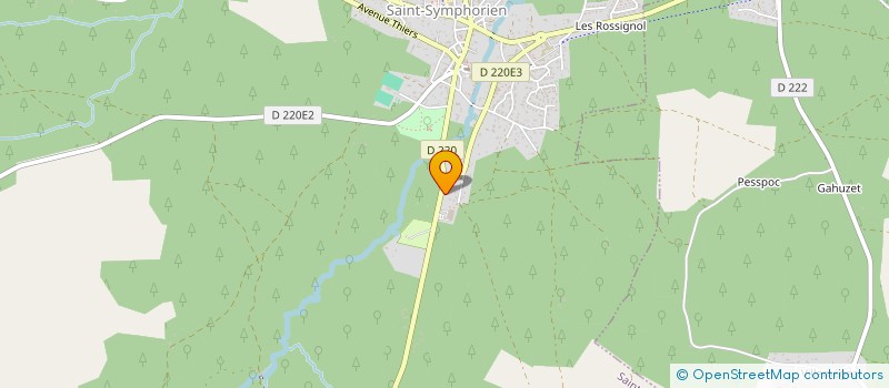 localisation de l'entreprise ARGIBEX  SAINT-SYMPHORIEN