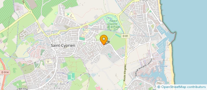 localisation de l'entreprise ARGILE ST. CYP.  SAINT-CYPRIEN
