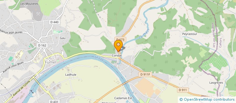 localisation de l'entreprise ARGILES D'AQUITAINE à FUMEL
