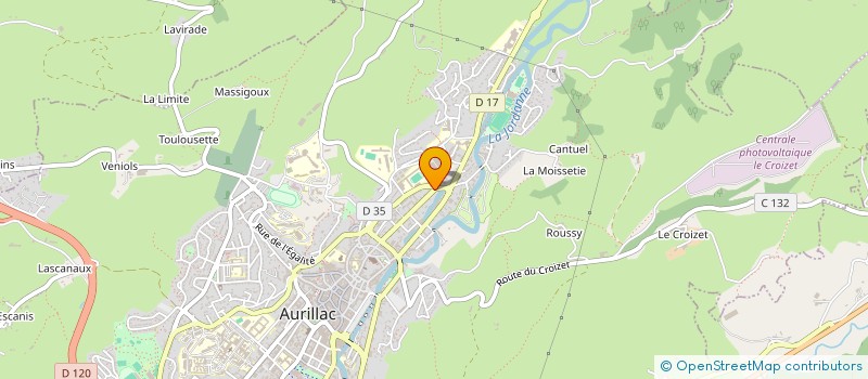 localisation de l'entreprise ARGILES PARTAGEES à AURILLAC