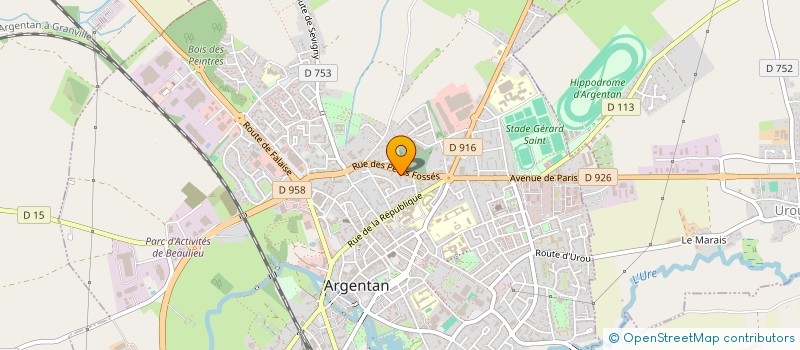 localisation de l'entreprise ARGIM à ARGENTAN