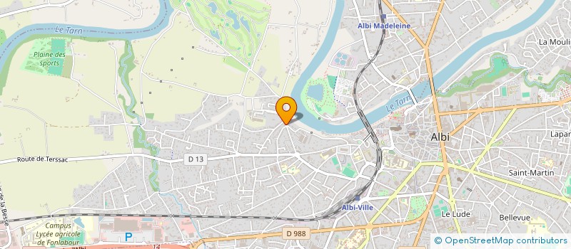 localisation de l'entreprise ARGIOPA à ALBI