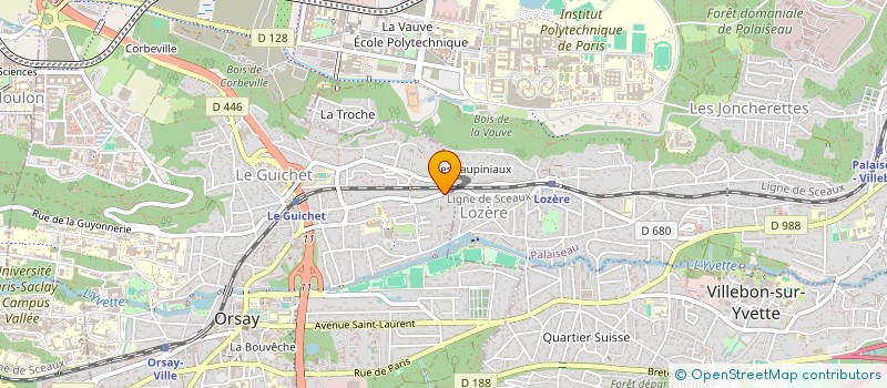 localisation de l'entreprise ARGIS à ORSAY