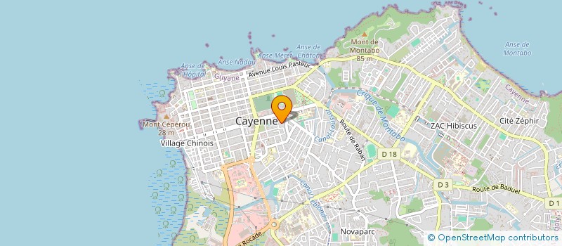 localisation de l'entreprise ARGIVAL CONSTRUCTIONS à CAYENNE