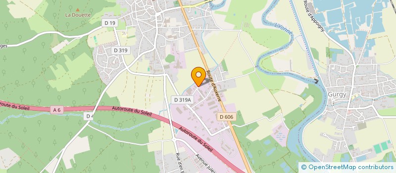 localisation de l'entreprise ARGO à APPOIGNY